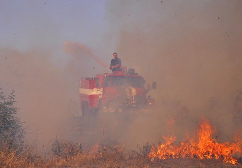 Пожар бушува край хасковското село Татарево