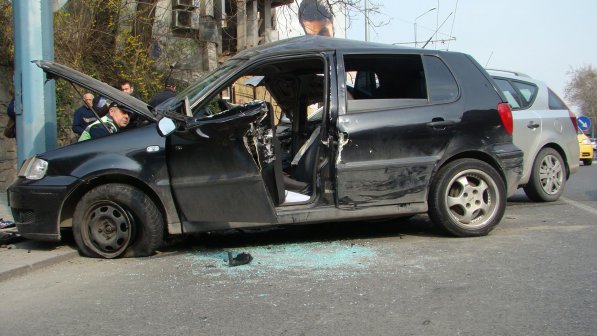 Тройна катастрофа в центъра на Пловдив