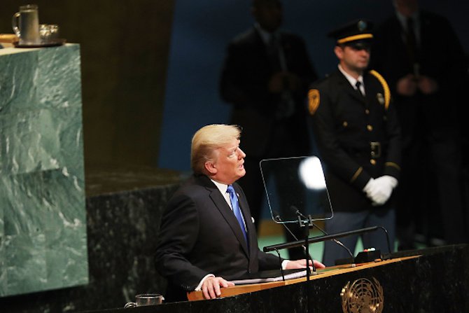 Първа реч на Доналд Тръмп пред Общото събрание на ООН