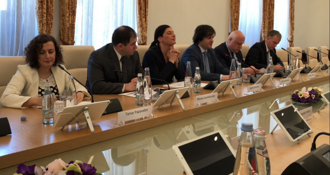 Караянчева се срещна с председателя на парламента на Грузия 