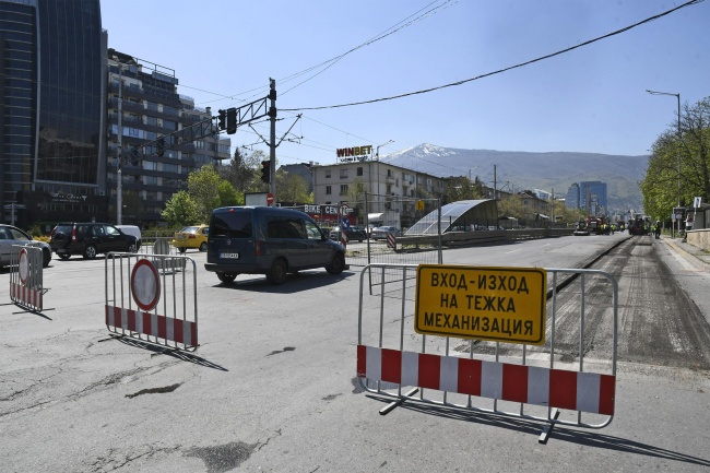 Започна ремонтът на столичния булевард ''България''