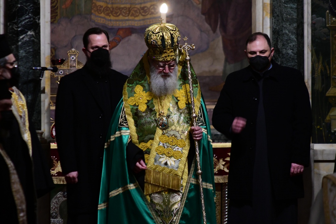 Патриарх Неофит отслужи тържествен молебен по повод предстоящото встъпване в длъжност на Радев и Йотова