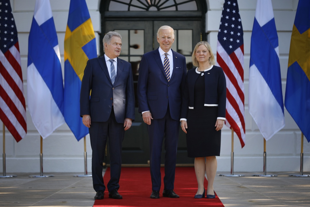 Байдън прие лидерите на Швеция и Финландия в Белия дом