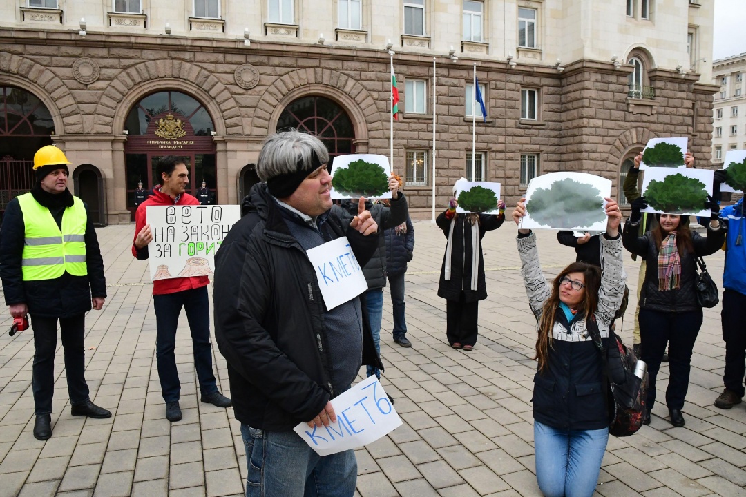 Флашмоб в защита на горите се проведе пред президентството