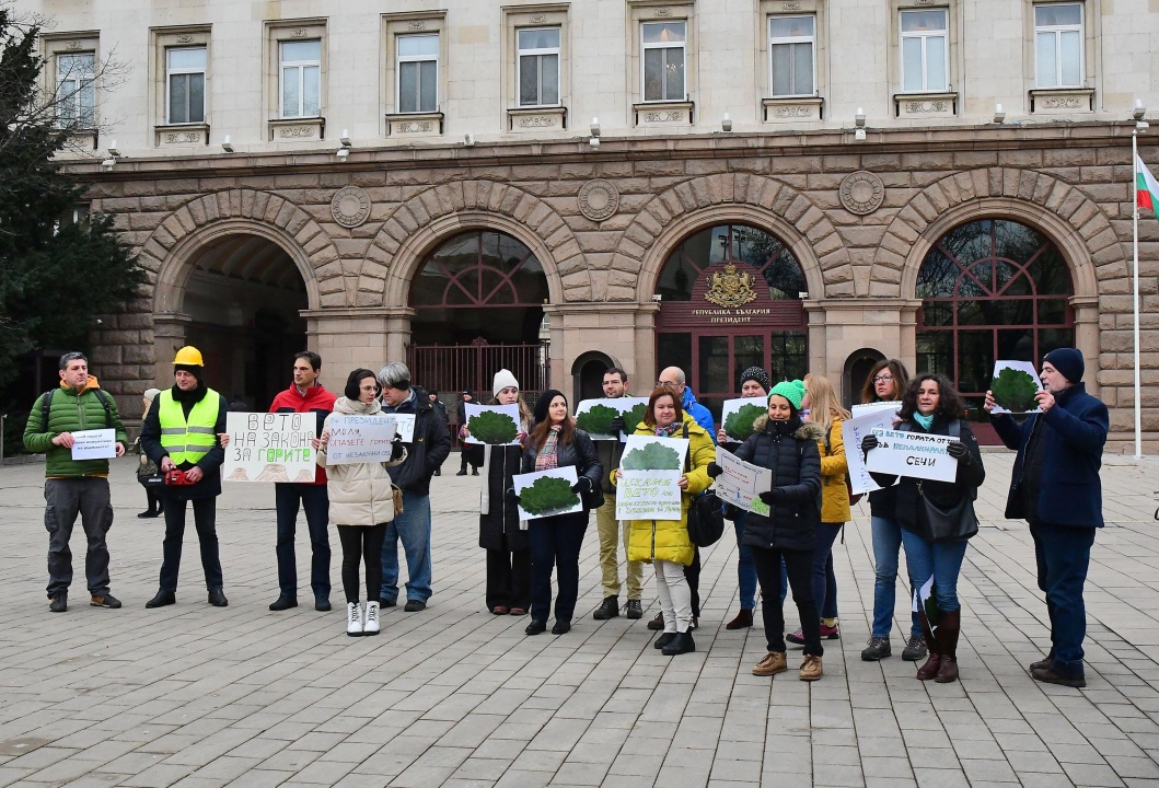 Флашмоб в защита на горите се проведе пред президентството