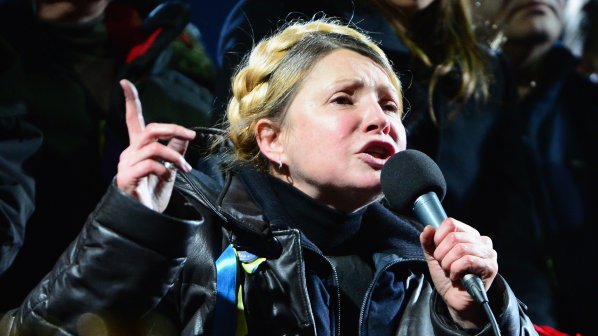 Тимошенко посрещната триумфално в Киев (галерия)