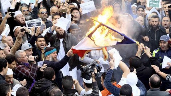 Мюсюлмани от цял свят горят френски знамена - Анализи - Новини Бг