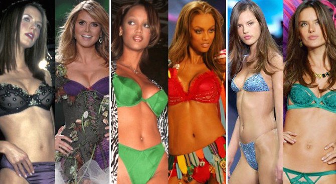 Вчера и днес: Най-секси ангелите на Victoria's Secret