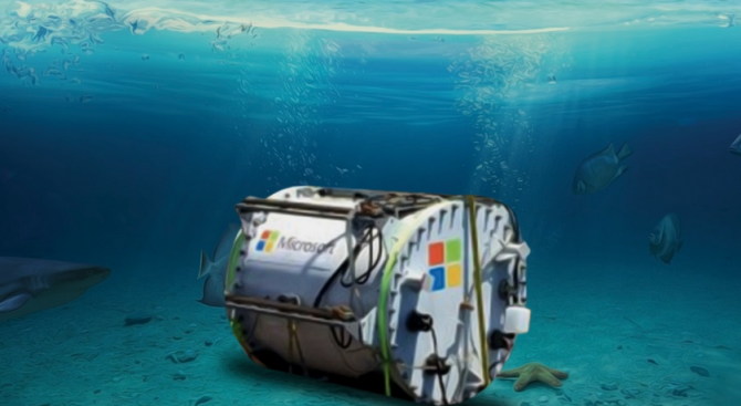 Microsoft ще съхранява данни под вода