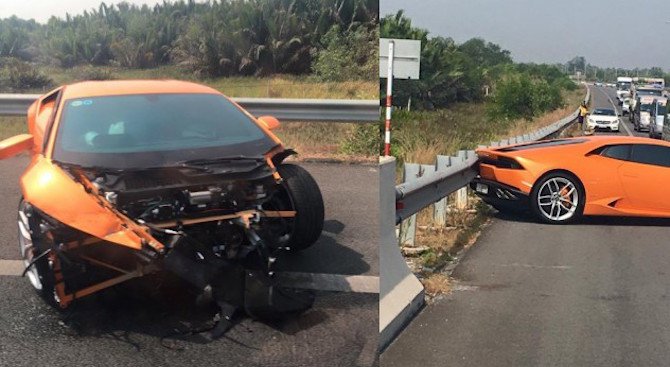 Lamborghini Huracan стана жертва във Виетнам