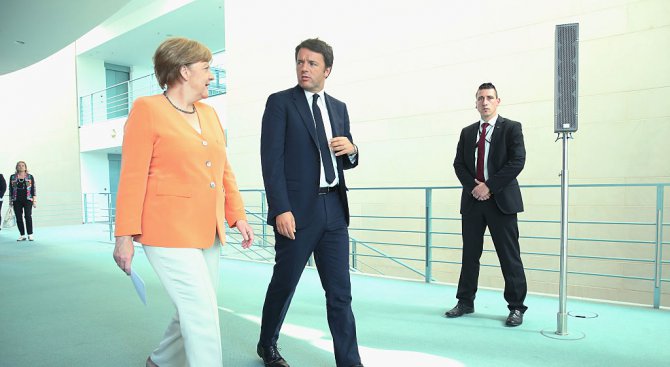 Меркел и Ренци се срещнаха в централата на &quot;Ферари&quot;