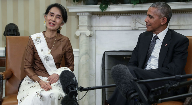 Аун Сан Су Чжи се срещна с Барак Обама в Белия дом