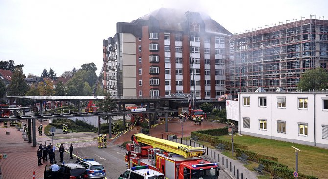 Пожар в германска болница, има загинали (видео+снимки)