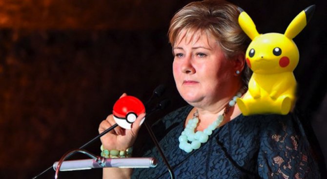 Норвежкият министър-председател играе Pokemon Go