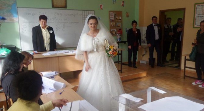 Булка гласува в Бургас