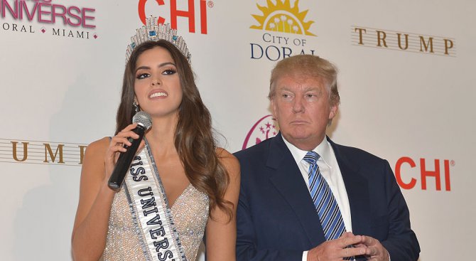 Мис Вселена 2015 е шокирана от победата на Доналд Тръмп