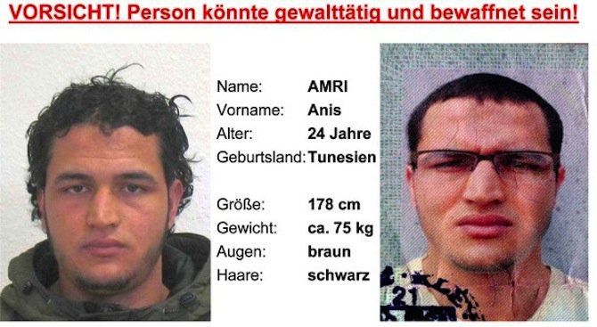 Записи от камери потвърждават, че нападателят от Берлин е минал през Франция