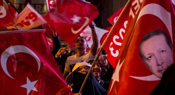 Турците в Германия и Австрия са дали мощна подкрепа на Ердоган