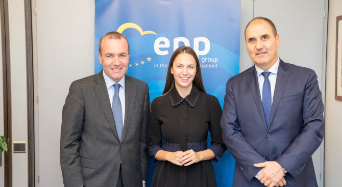 Цветан Цветанов се срещна с председателя на Групата на ЕНП в Европейския парламент Манфред Вебер