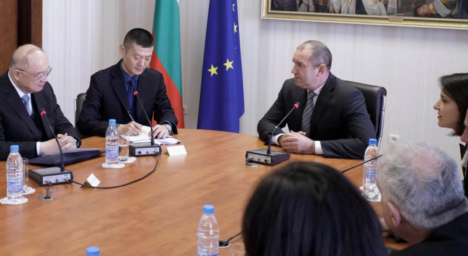 Радев: Отличните отношения между България и Китай трябва да намерят своя израз и в практически измер