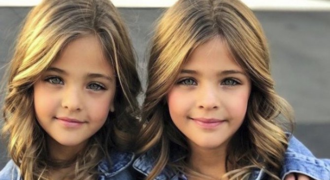 Определиха 7-годишни близначки за най-красивите момичета в света