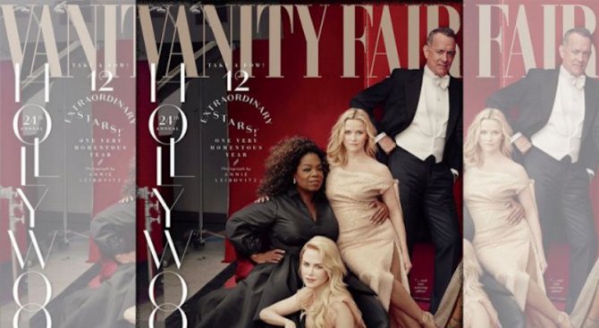 Фотошоп гаф: Vanity Fair публикува снимка, на която Опра има три ръце