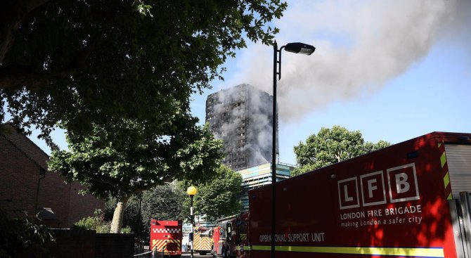 Потушен е големият пожар в Лондон