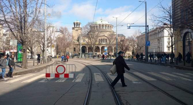 Временна промяна в движението в София