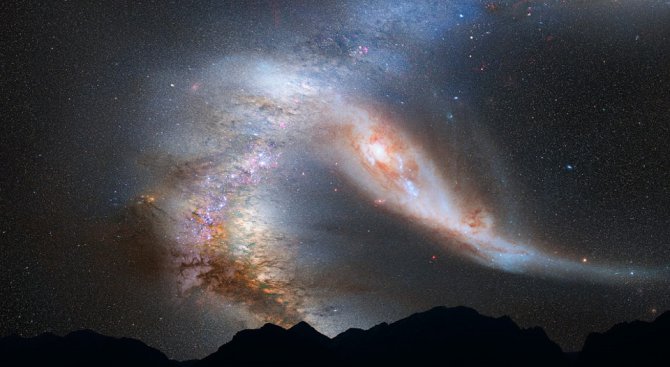 Астрономи откриха невиждана досега галактика без тъмна материя (видео)