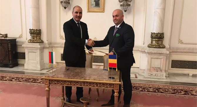 Цветанов подписа обща декларация за сътрудничество с румънската Комисия по отбрана, обществен ред и национална сигурност