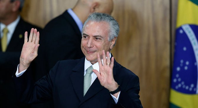 Мишел Темер обяви, че няма да се кандидатира отново за президент на Бразилия