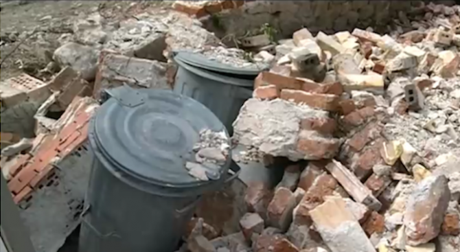 Огромна стена рухна в Стария град на Пловдив