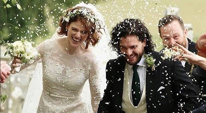Ожениха се звезди от "Игра на тронове" (снимка)