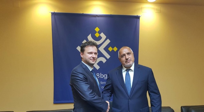 Бойко Борисов се срещна с председателя на Камарата на депутатите на Чехия Радек Вондрачек