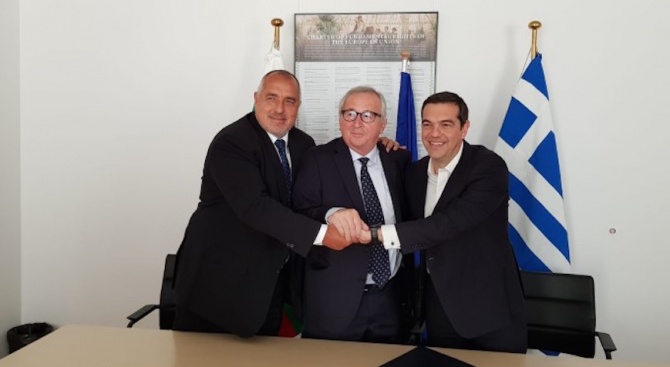 Борисов и Ципрас подписаха декларация за изграждането на интерконектора 