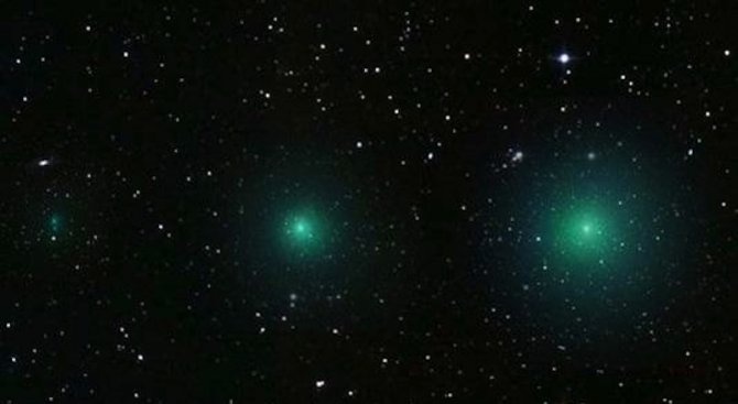 Зелената комета PANSTARRS се движи към Слънцето 