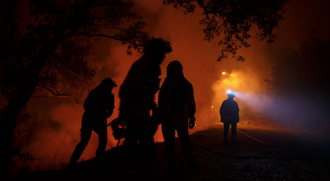 Португалия се бори с горски пожар