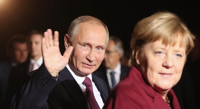 Всичко, което се случи на срещата между Путин и Меркел 