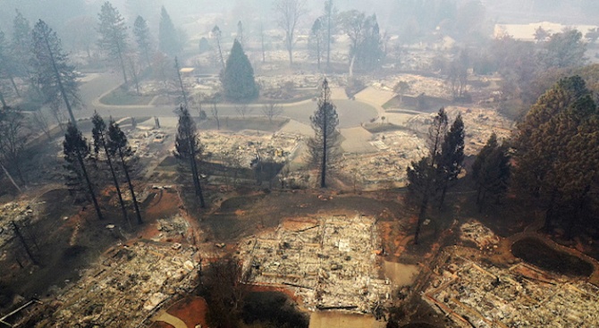 63 са жертвите на пожара в Северна Калифория, а 600 души се водят за изчезнали