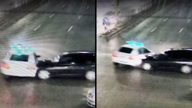 Патрулка катастрофира в София, двама полицаи са пострадали (снимки) 