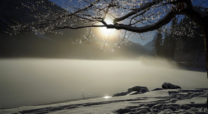 Езерото „Сребърна“ замръзна