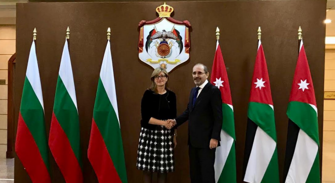   България и Йордания засилват сътрудничеството си в търговията, земеделието, образованието, отбраната и борбата с тероризма