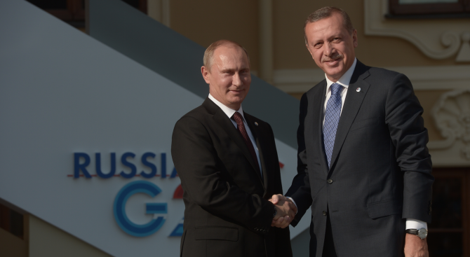 Ердоган пристига на посещение в Москва за разговори с Путин