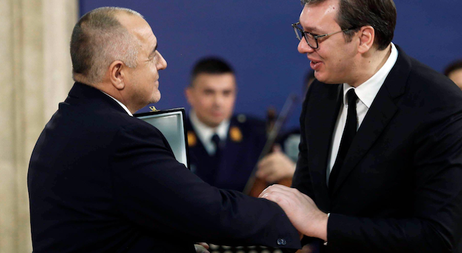 Премиерът Борисов бе удостоен с Ордена на Република Сърбия