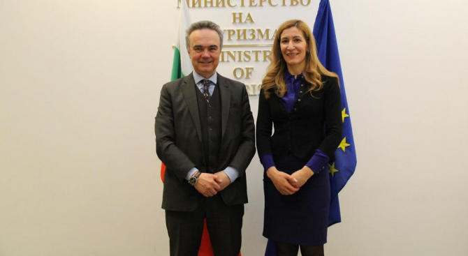 Ангелкова проведе работна среща с посланика на Италия у нас Н. Пр. Стефано Балди