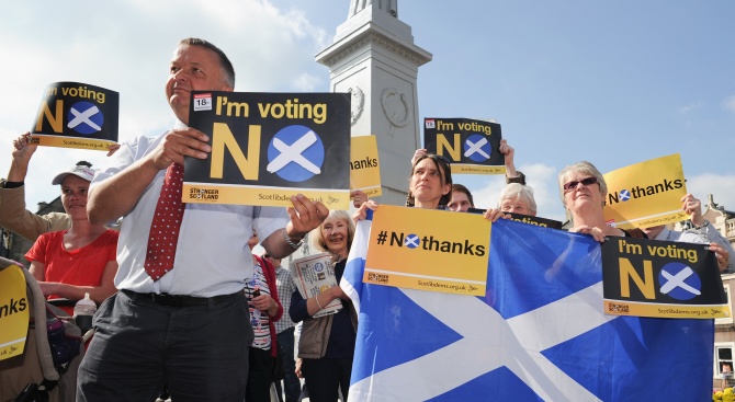 Повечето шотландци  биха подкрепили независимостта ѝ, ако настъпи Брекзит без споразумение