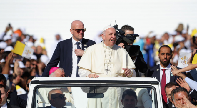 Вижте каква организация предвижда властта за посещението на папа Франциск