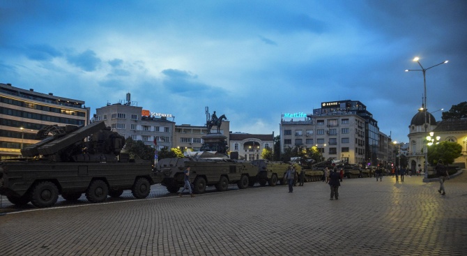 Тази вечер ще се състои първата репетиция на бойната техника за парада на 6 май в София 