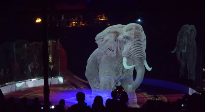 Германски цирк използва холограми вместо истински животни
