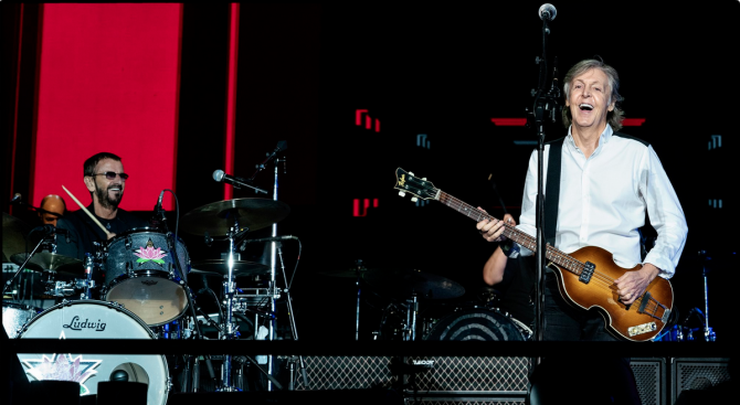 Ринго Стар се включи в концерт на Пол Маккартни в Лос Анджелис 